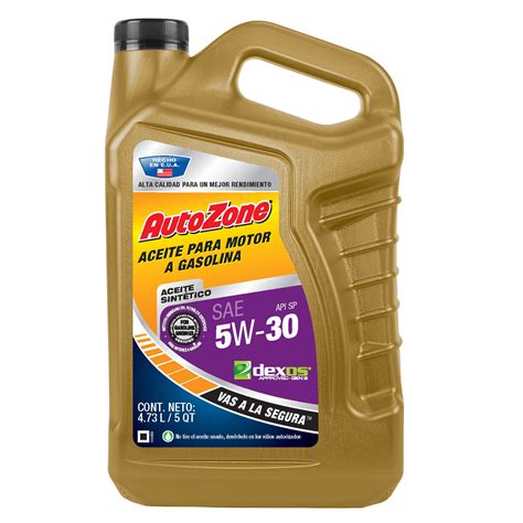 5w 30 autozone - Designed for engines with over 75,000 miles. Advanced full synthetic formula. Go 10,000 miles between oil changes 2. Helps extend engine life even in severe conditions. 10x better high temperature protection 3. Extra additives to help fight sludge. Protects for up to 10,000 miles or 1 year, whichever comes first.